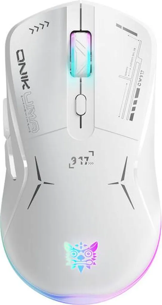 Mouse Gaming Onikuma CW917 Bianco - Sensore 4800 DPI Ergonomico