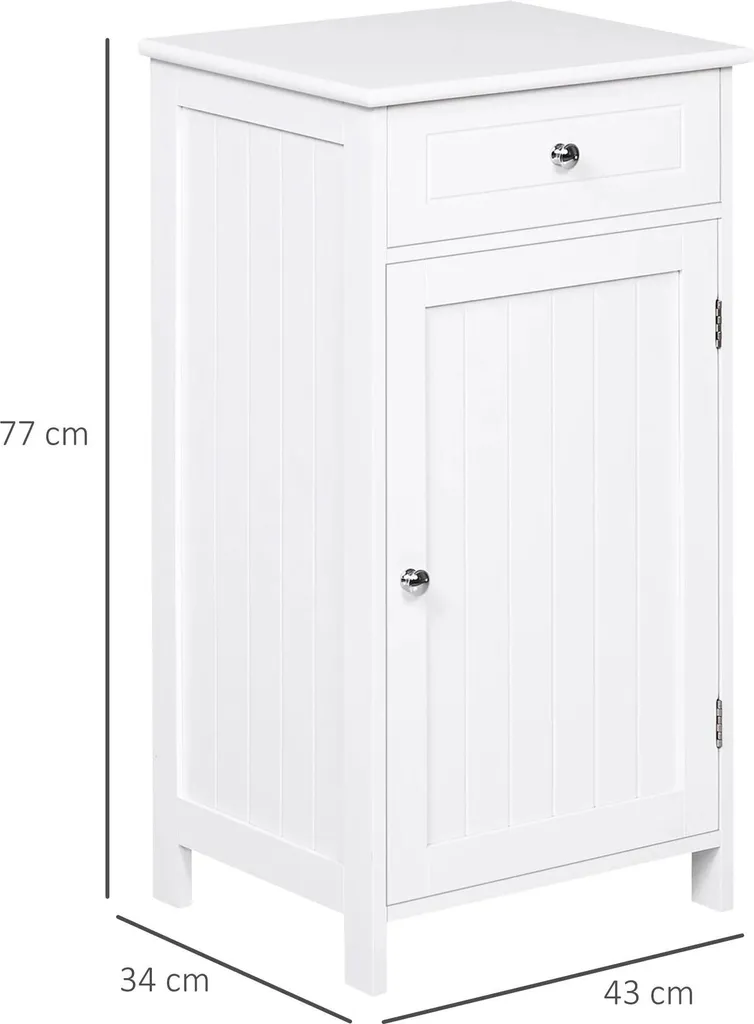 Commode de salle de bain compacte blanche pour optimiser l'espace
