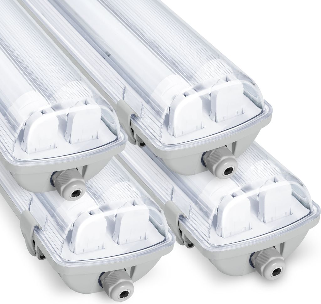 Vigevee 4er-Set T8 LED-Feuchtraumleuchten IP65, 24 W 150 Produktbild 