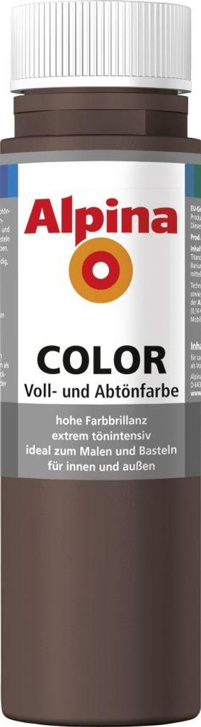Alpina Color Abtönfarbe choco brown 250 ml Produktbild 