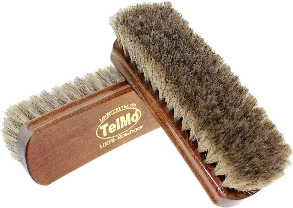 Exclusiv große Glanzbürste TELMO 170x53mm 100% Rosshaar Hell