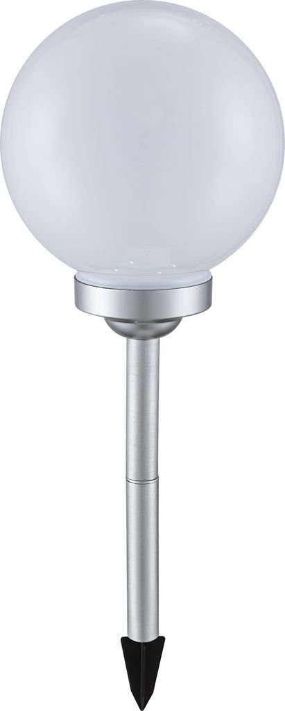 Globo Lighting Solarleuchte Kunststoff silber metallic, 4x Produktbild 1