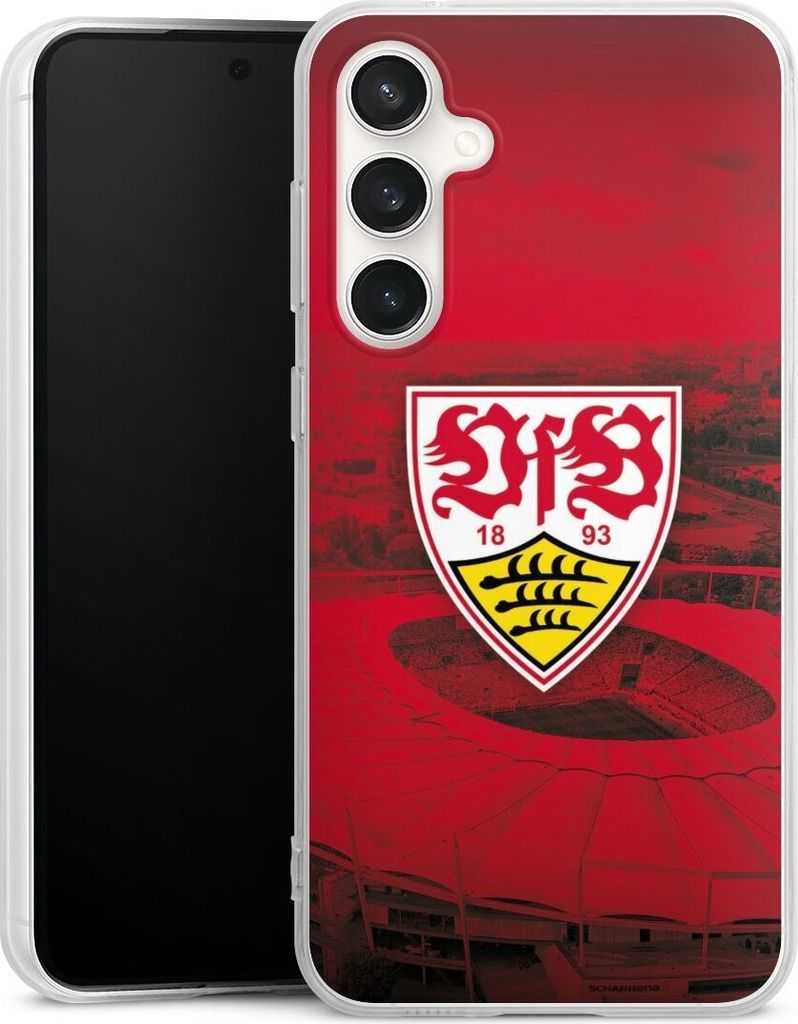 DeinDesign Handyhülle für Samsung Galaxy S23 FE Silikon Hülle Case Smartphone Schutzhülle Offizielles Lizenzprodukt Stadion VfB Stuttgart