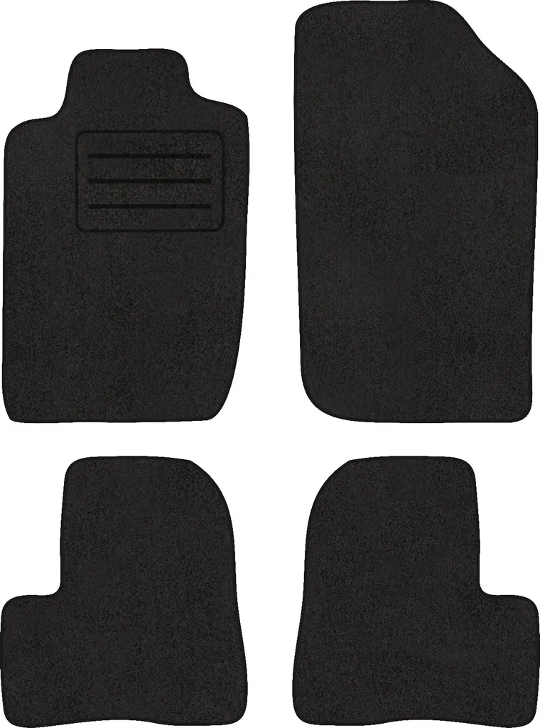 J&J AUTOMOTIVE Tappeti Auto In Velluto Su Misura Per Peugeot 206/206+ (1998-2012) - Set 4 Pezzi AntiScivolo