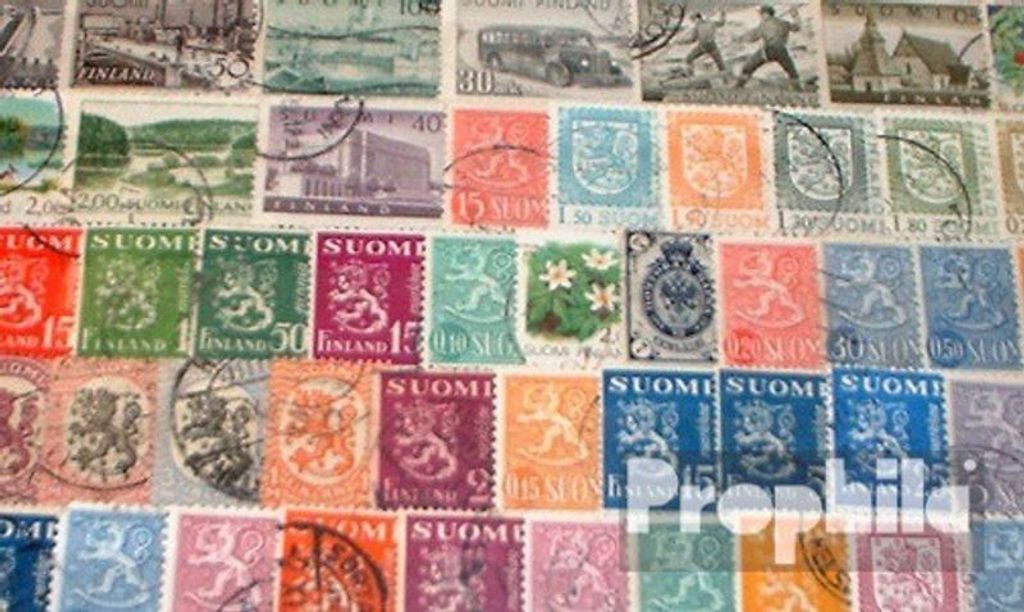 Briefmarken Finnland 50 verschiedene Marken