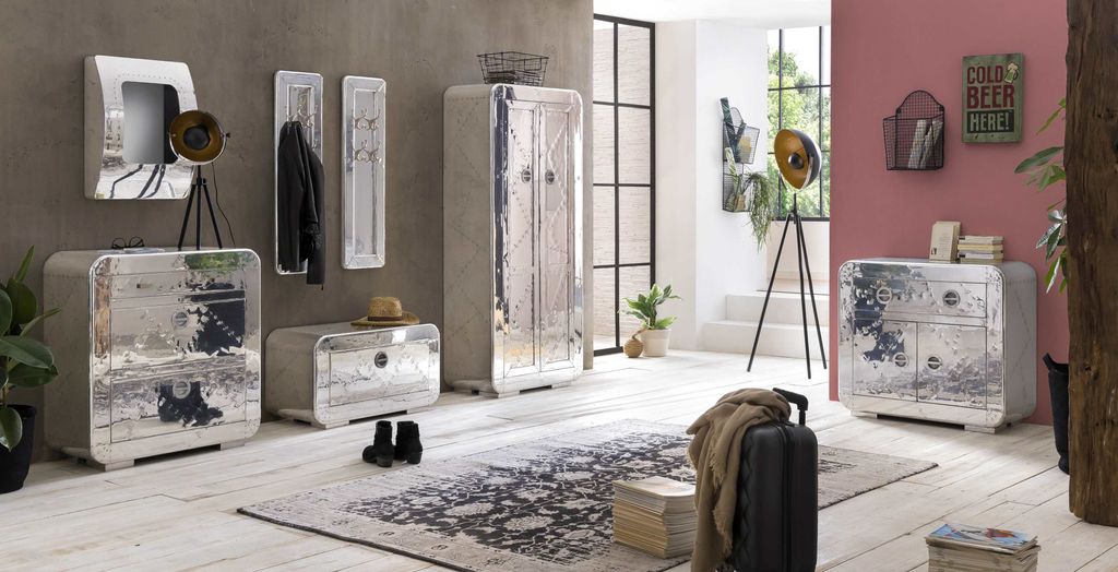SIT Möbel Garderobe mit 4 Doppel-Haken | Mangoholz + MDF Produktbild 4