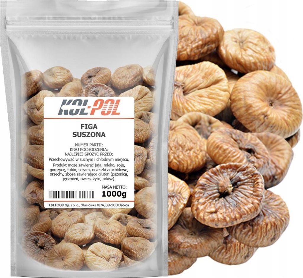 FIGI SUSZONE 1kg Naturalne świeże zdrowe bogate w błonnik Zdjęcie produktu 