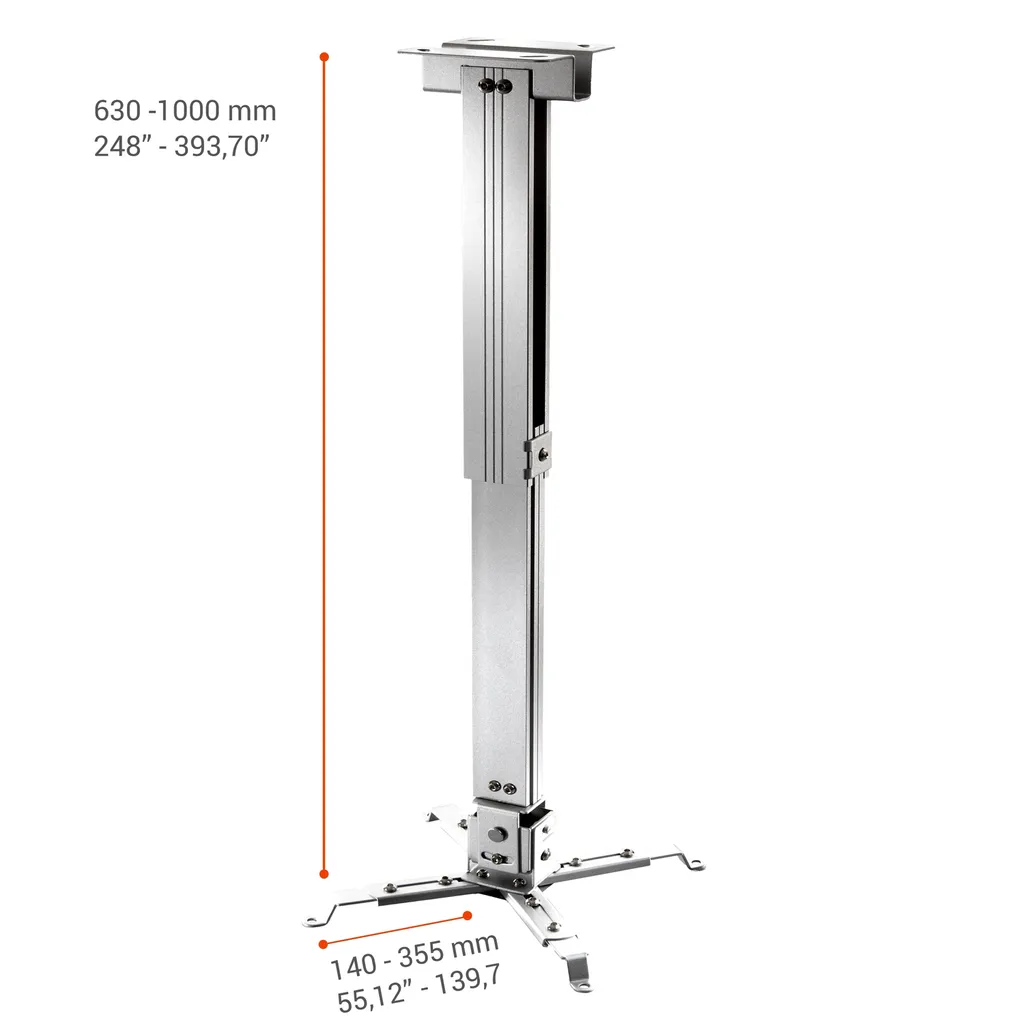 Celexon MultiCel63100S Supporto Proiettore Soffitto 63-100cm Regolabile - 3