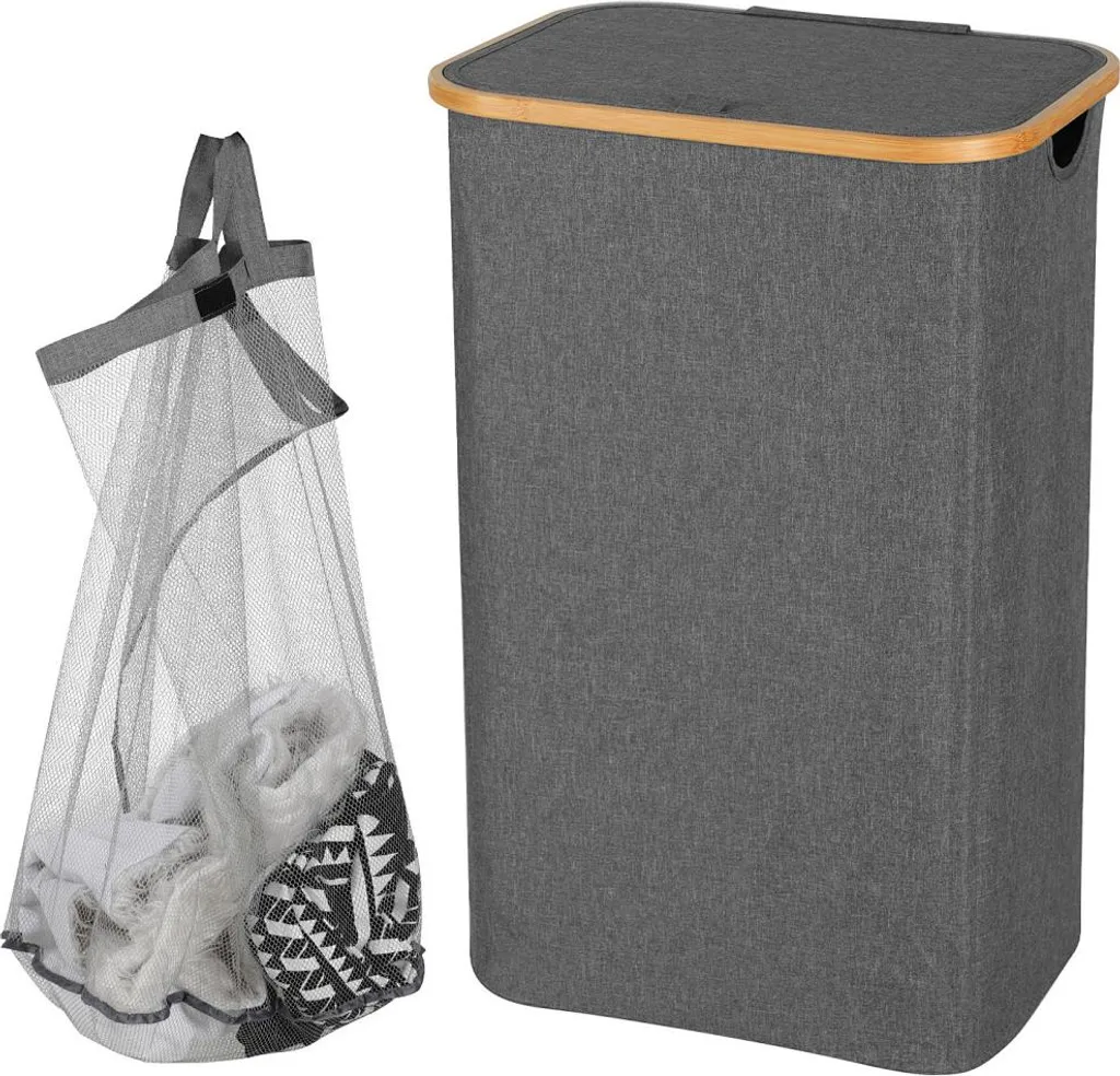 Fini le désordre : Panier à linge 100L pliable avec sacs amovibles