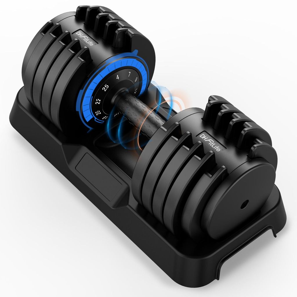 DH FitLife Haltère réglable 25 kg, 4 à 25 kg avec 10 Image du produit 