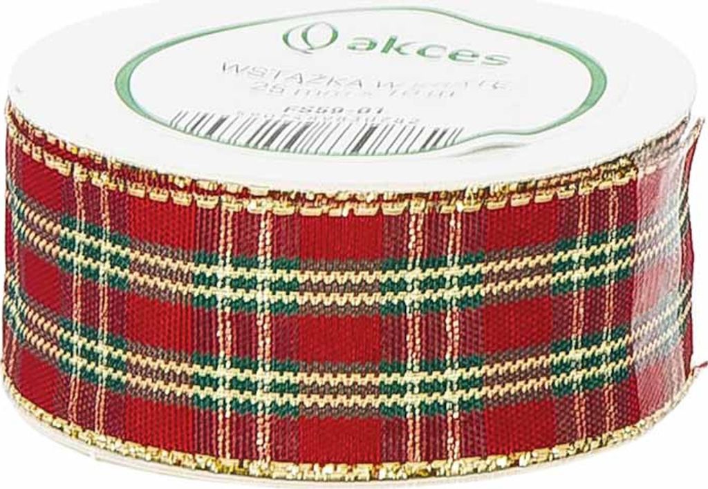 STOFFBAND Ruban de décoration Ruban cadeau à carreaux Image du produit 