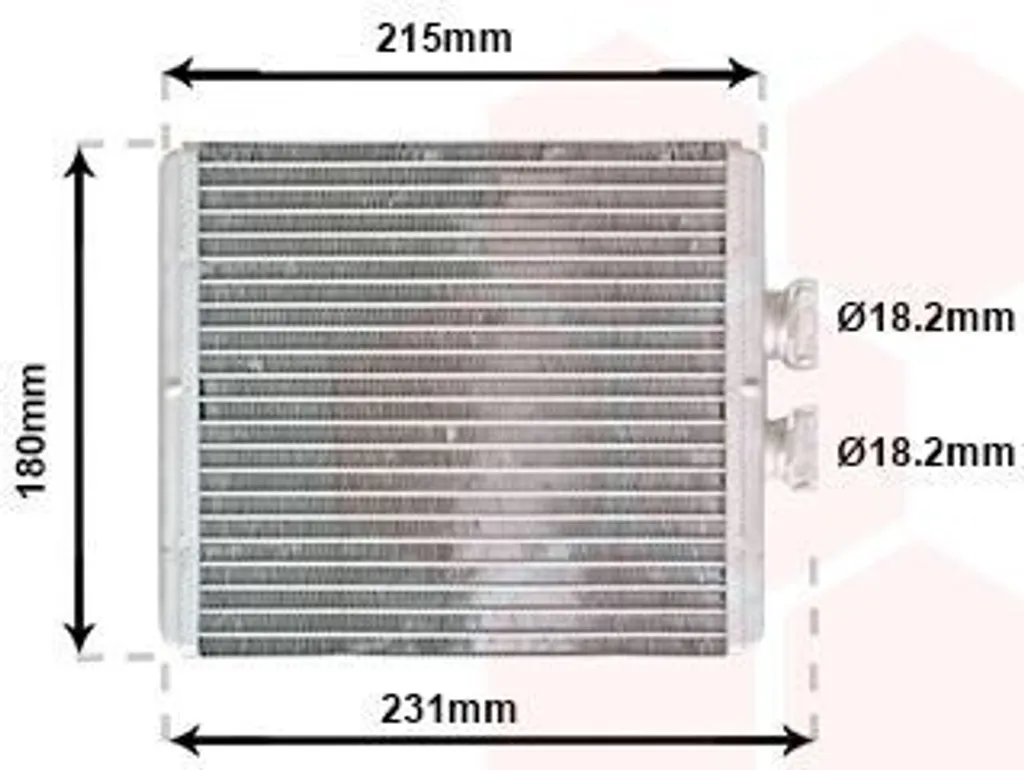 Échangeur de chaleur habitacle pour Audi A2 8Z0 - Chauffage intérieur