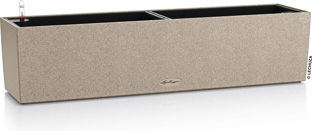 LECHUZA-Pflanzgefäß BALCONERA Stone 80 Sandbeige | Produktbild 
