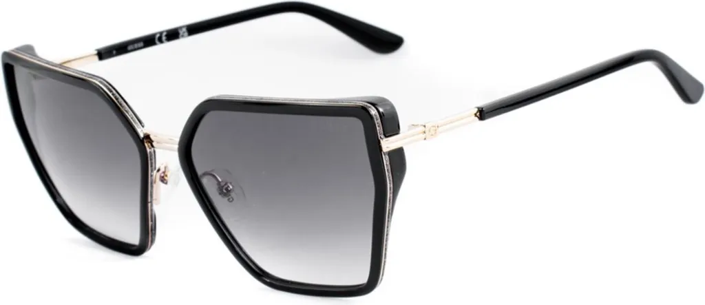 Lunettes de soleil Guess oeil de chat noires en acétate GU00146