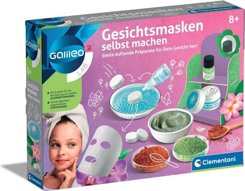 Clementoni Galileo Gesichtsmasken selbst machen Produktbild 