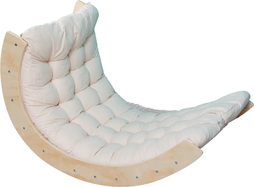 Arco Montessori Buxibo Bianco: Palestra in Legno per Bambini con Cuscino