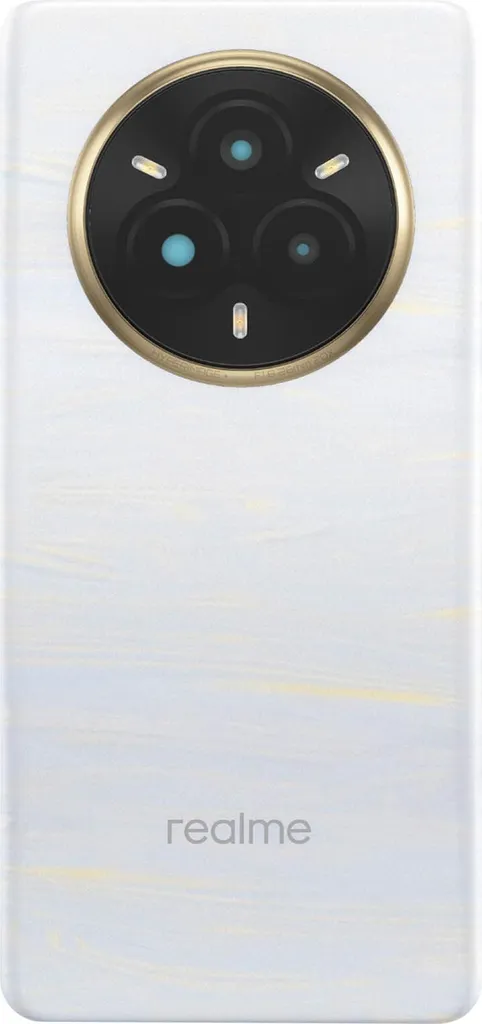 Vitre arrière pour Realme 14 Pro Blanc, coque de remplacement Clappio