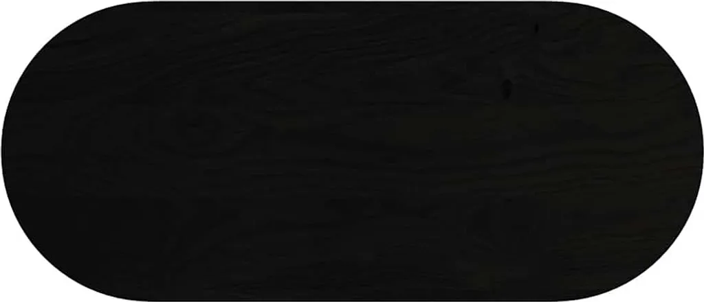 vidaXL Piano del tavolo marrone scuro 140x60x2 cm in rovere massiccio ovale