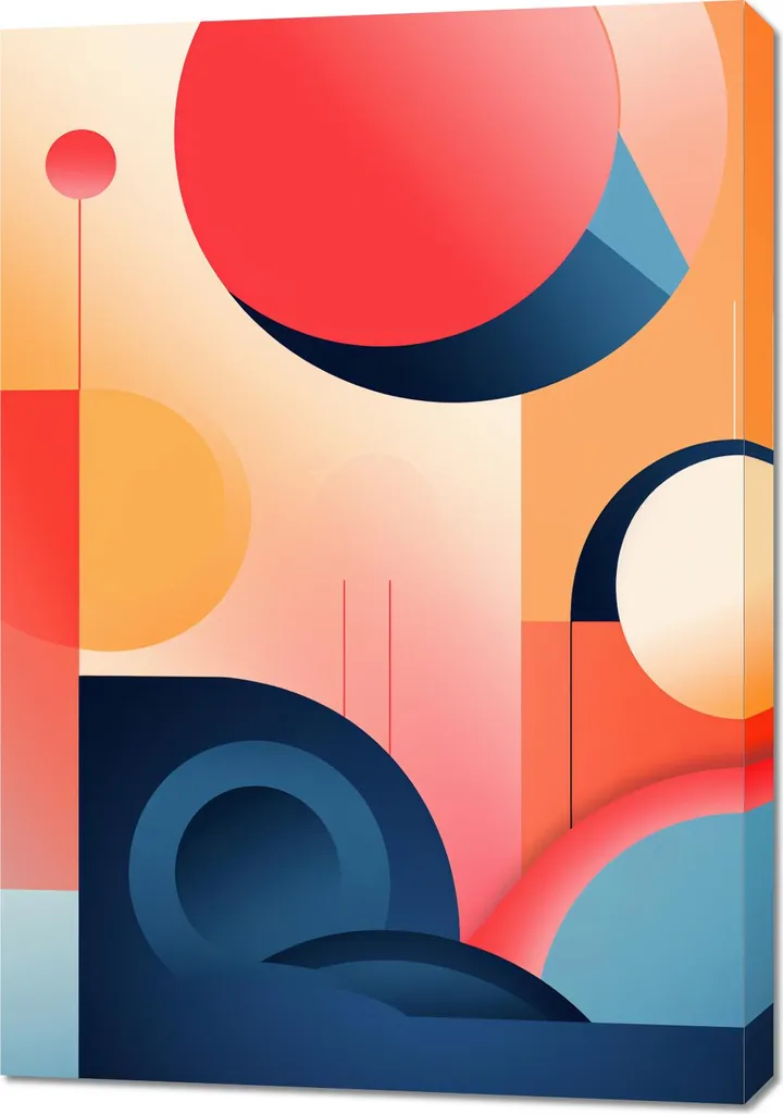 Décoration Murale 70x100 cm - Affiche Artistique Rêves géométriques