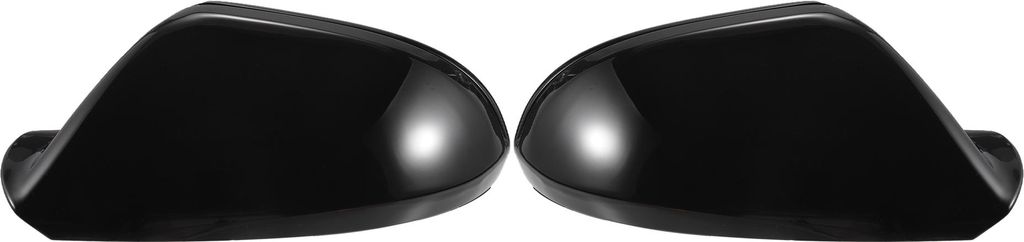 Paar Auto Rückspiegelabdeckung Ersatz in glänzendem Schwarz für Audi A6 S6 RS6 C7 - Außendekoration
