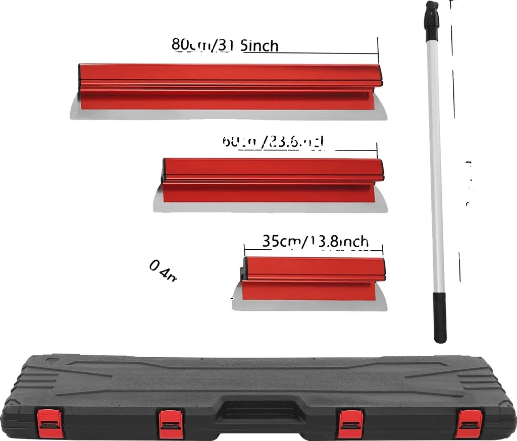 Lames de lissage réglables longue durée de vie - Poignée rouge durable