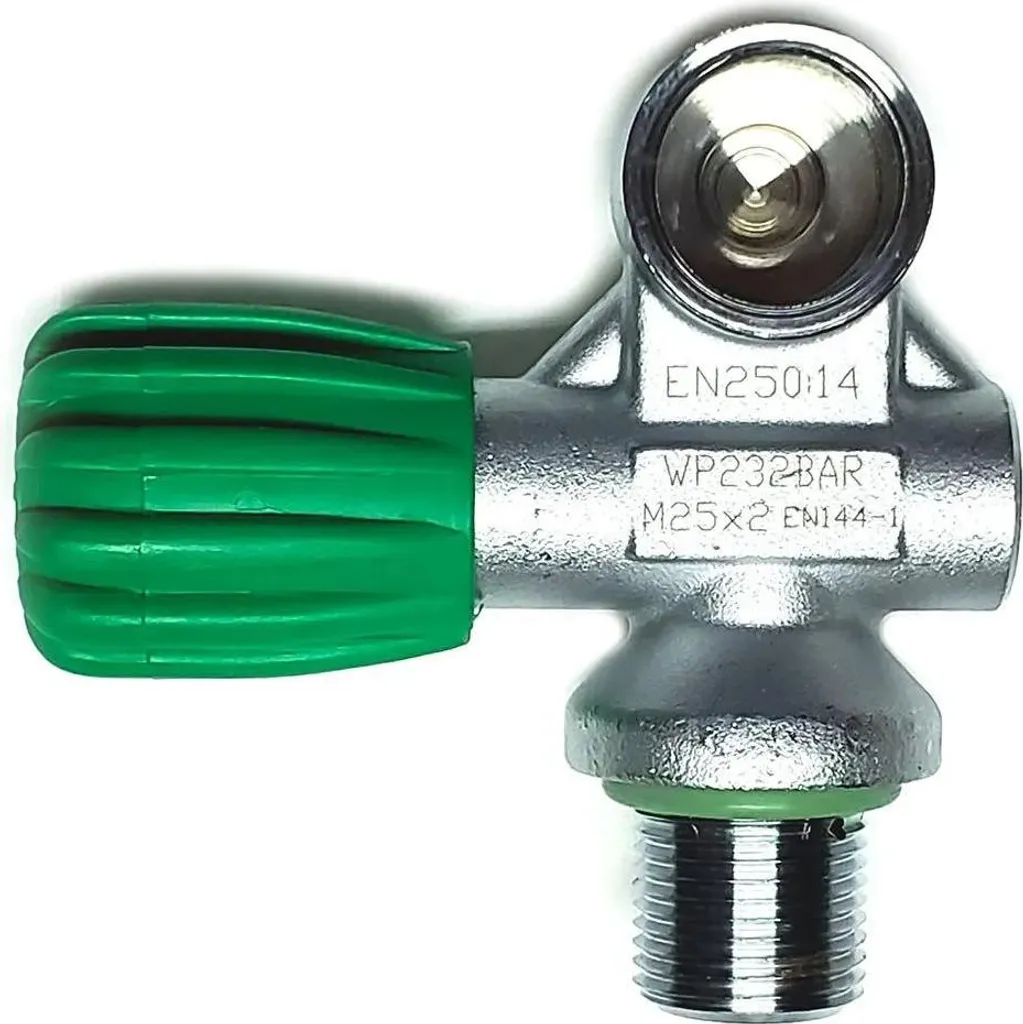Robinet Nitrox M26 pour Plongée Technique et Loisir - 232 Bar Argent
