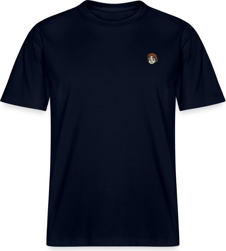 Spreadshirt Heidi Portrait Stick Relaxed Fit Uni T-Shirt, M, Navy