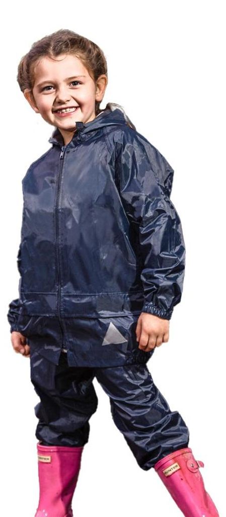 Result - Wasserfeste Jacke und Hose im Set für Kinder FK2557 (104) (Marineblau)