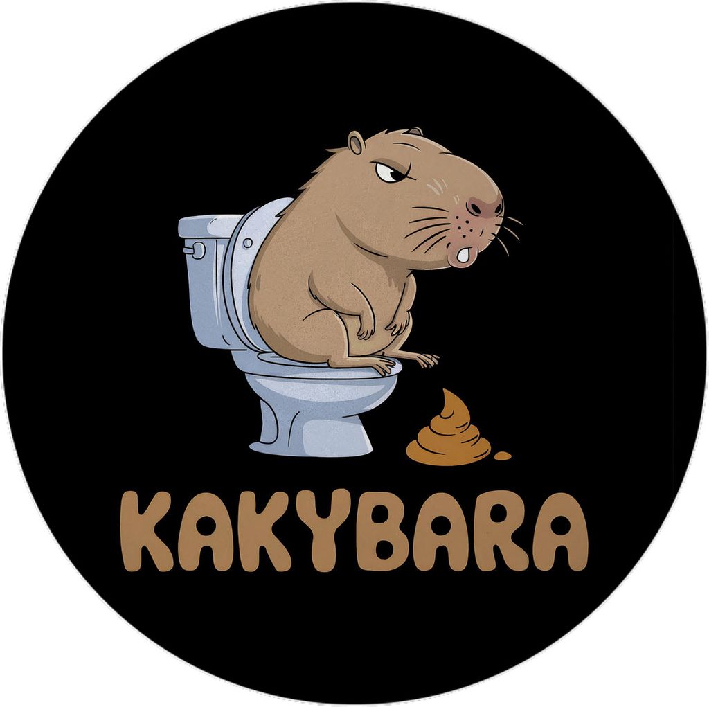 Capybara auf Toilette Kakybara Magnet mit Flaschenöffner