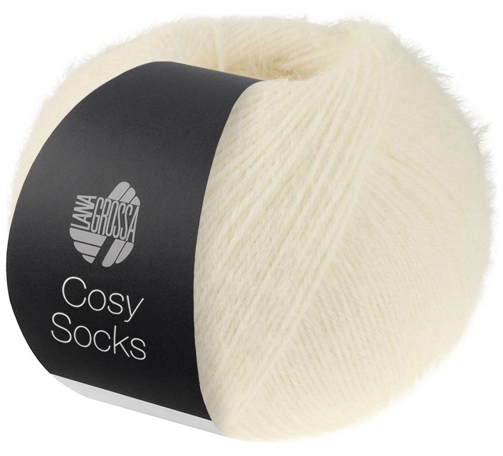 Lana Grossa - Cosy Socks 0010 weiß Produktbild 
