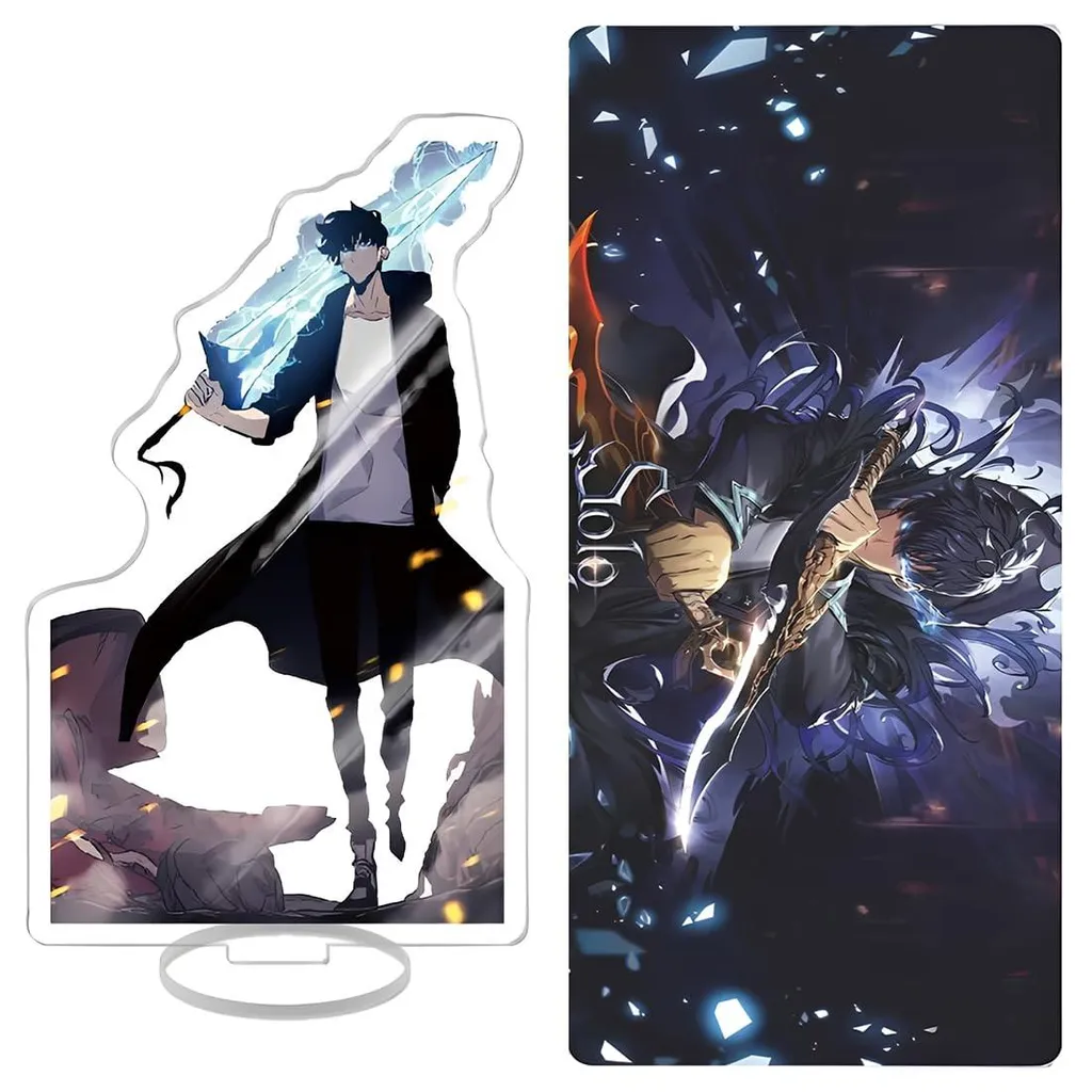 Sous-main de bureau Anime avec Figurine 3D et Tapis de Souris Géant