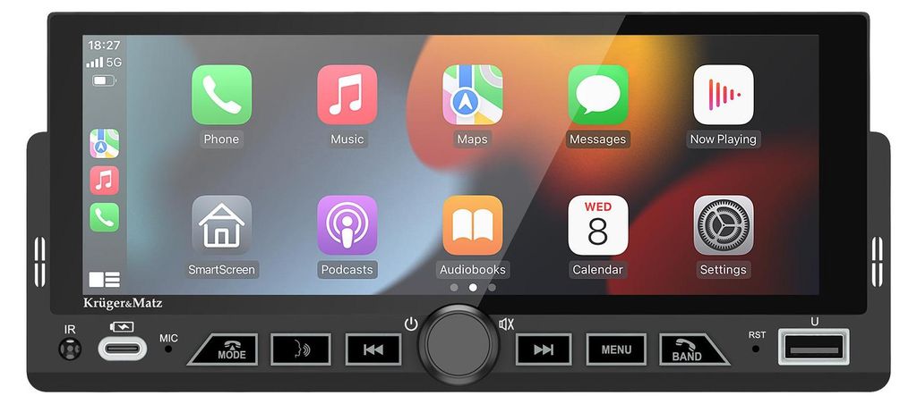 Kruger&Matz KM2017 Autoradio CarPlay/Android Auto Image du produit 