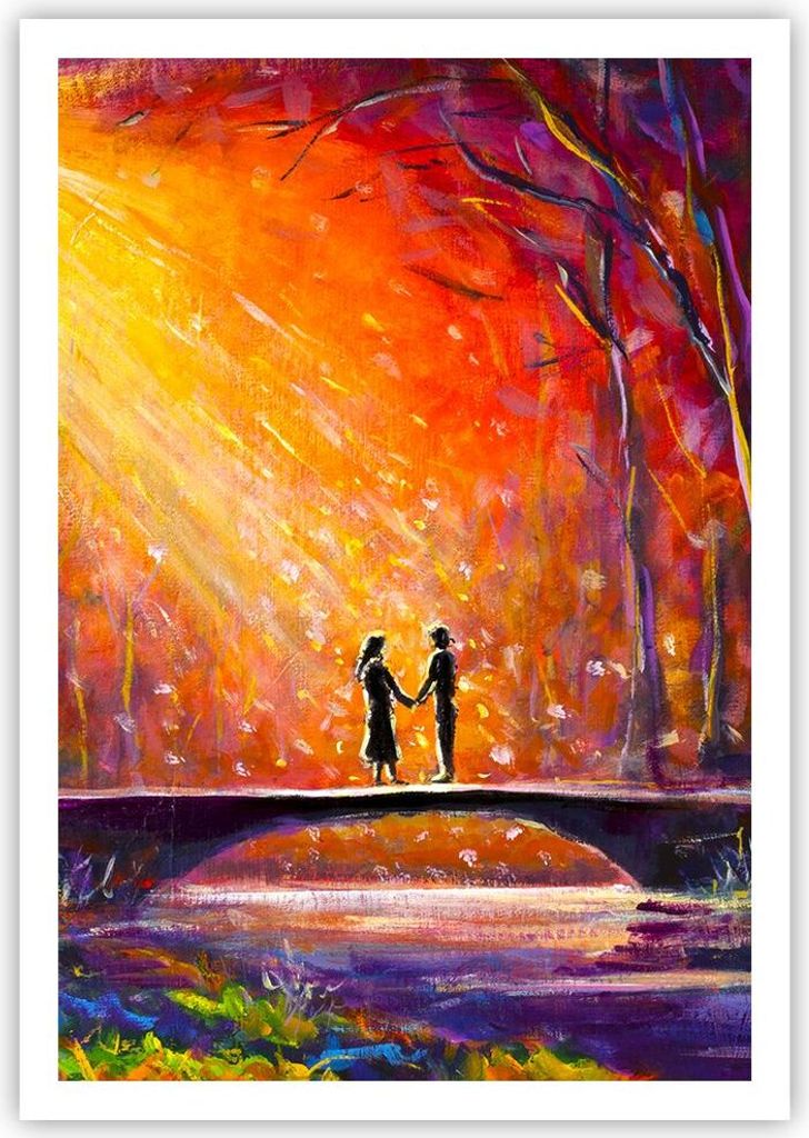 Poster - Poster ohne Rahmen - Wald Baum Natur - 70x100 cm - Wand Bild - Wanddeko - Wandbilder - Kunstposter - Wandposter - Bilder - Kunstdruck - Wa...