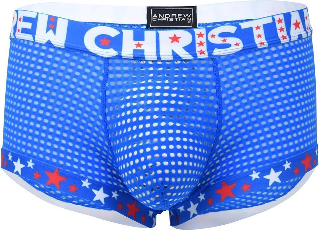 Andrew Christian - Herren Boxer Slip Unterwäsche - Almost Naked Mesh Boxer - 1x Größe L