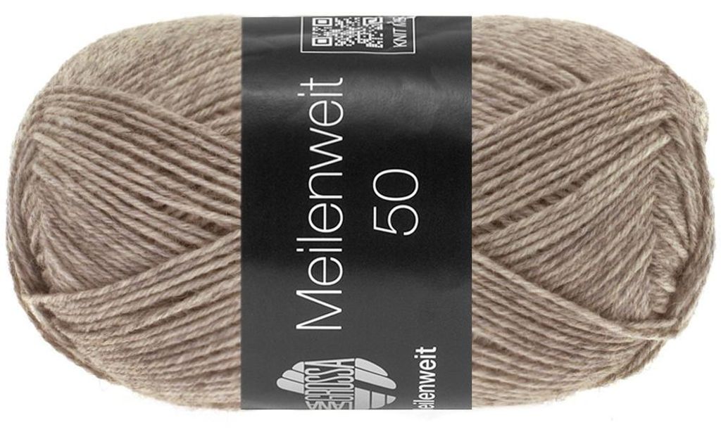 Lana Grossa MEILENWEIT 50 g UNI 4-fach Sockenwolle mit 80 % Produktbild 