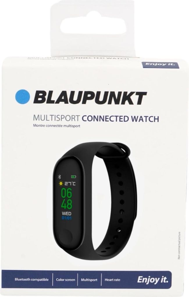 Blaupunkt BLP5220 Smart-Armband mit Pulsmesser, iOS und Android, Bluetooth, Schlafüberwachung, 3 Tage Akkulaufzeit