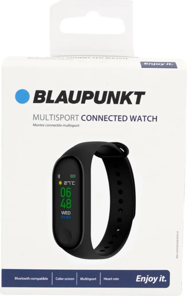 Blaupunkt BLP5220 avec Cardiofréquencemètre et 3 Jours d'Autonomie Noir