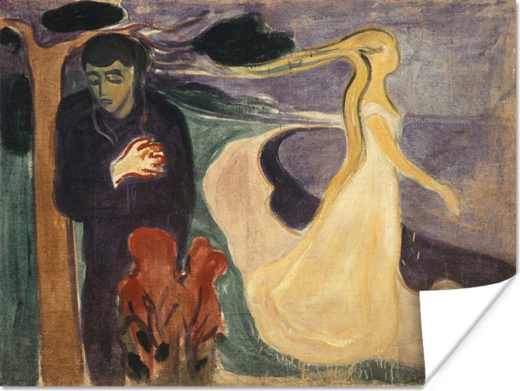 MuchoWow Poster Trennung - Edvard Munch 120x90 cm - Wandbild