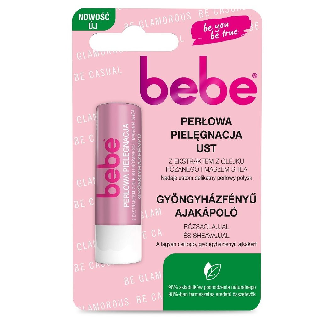 Bebe Perlglanz Lippenstift mit Rosenöl & Sheabutter, 4,9g