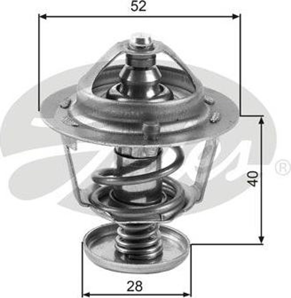GATES TH24782G1 Thermostat, Kühlmittel OE 3599763 kompatibel mit Ranger, 2, 3, 5, 6, CX-5, CX-7, MPV, MX-3, MX-6, Premacy, RX-8, Xedos 6, Xedos 9