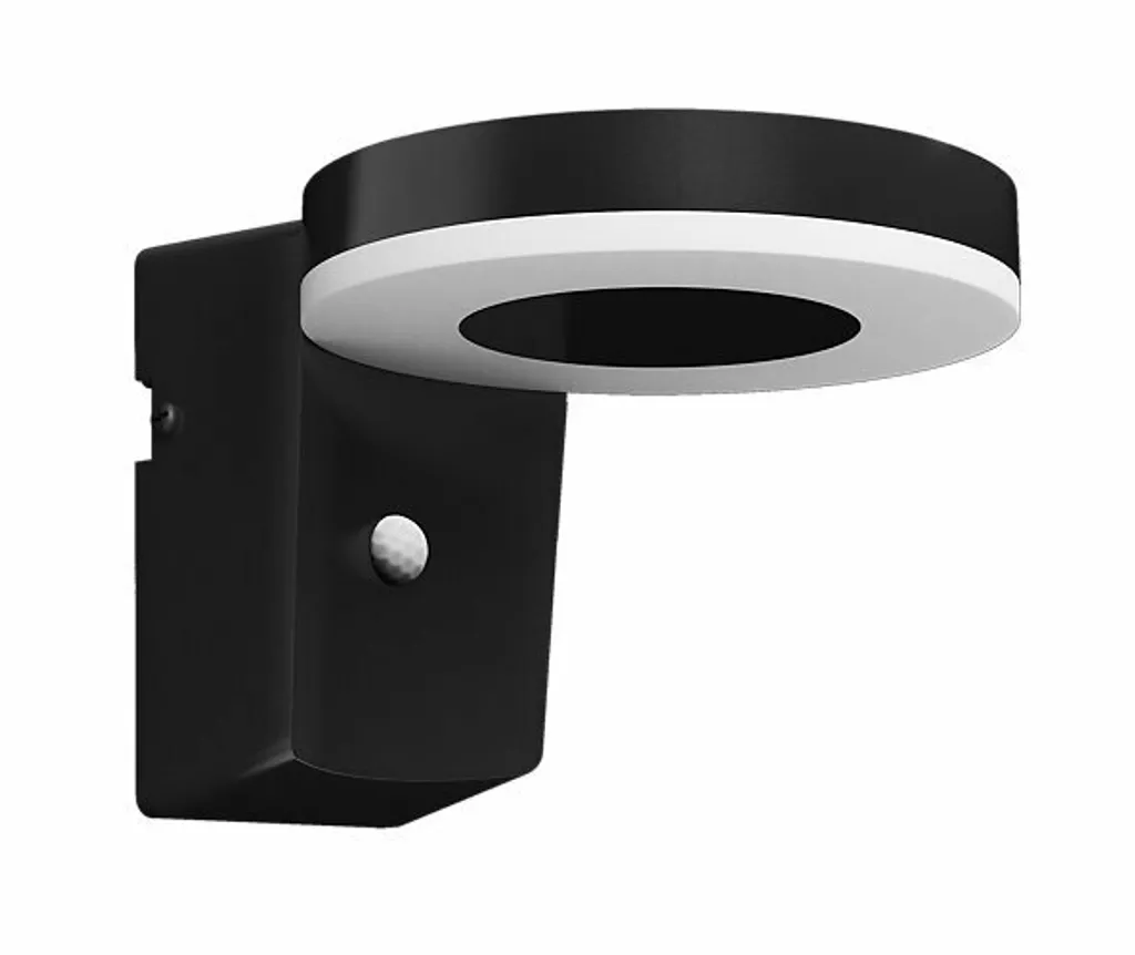 Applique Solare Philips Zonal Round Nera | Design Outdoor Moderno