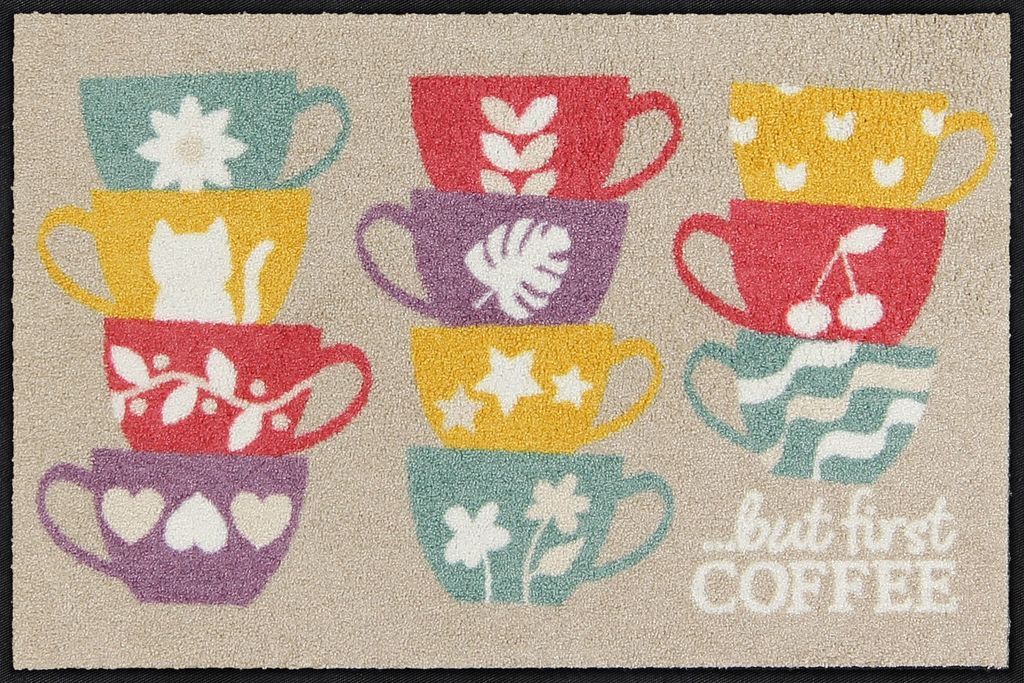 Salonloewe COFFEE FIRST Fußmatte Wohnmatte 50 x 75 cm