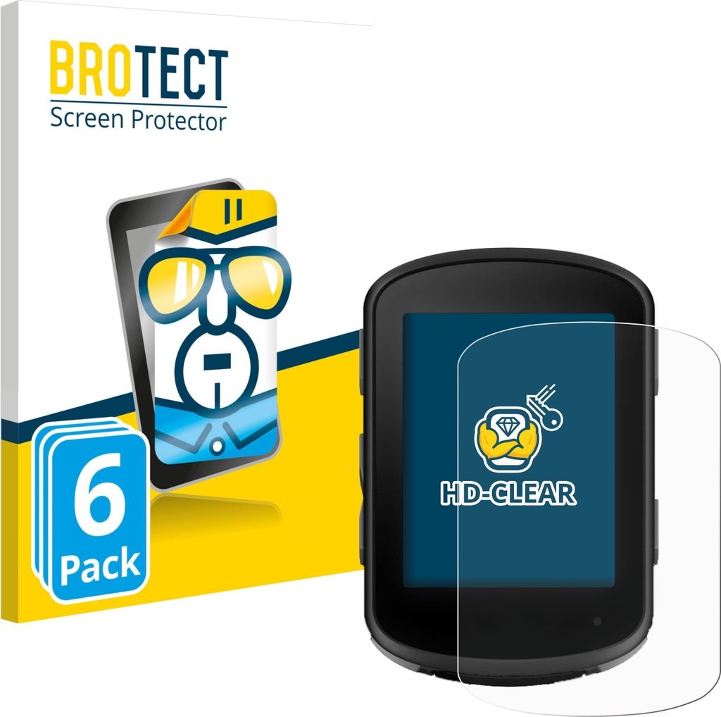 6x Für Garmin Edge 840 Solar Schutzfolie BROTECT Displayschutz Display Schutz Folie Klar Transparent