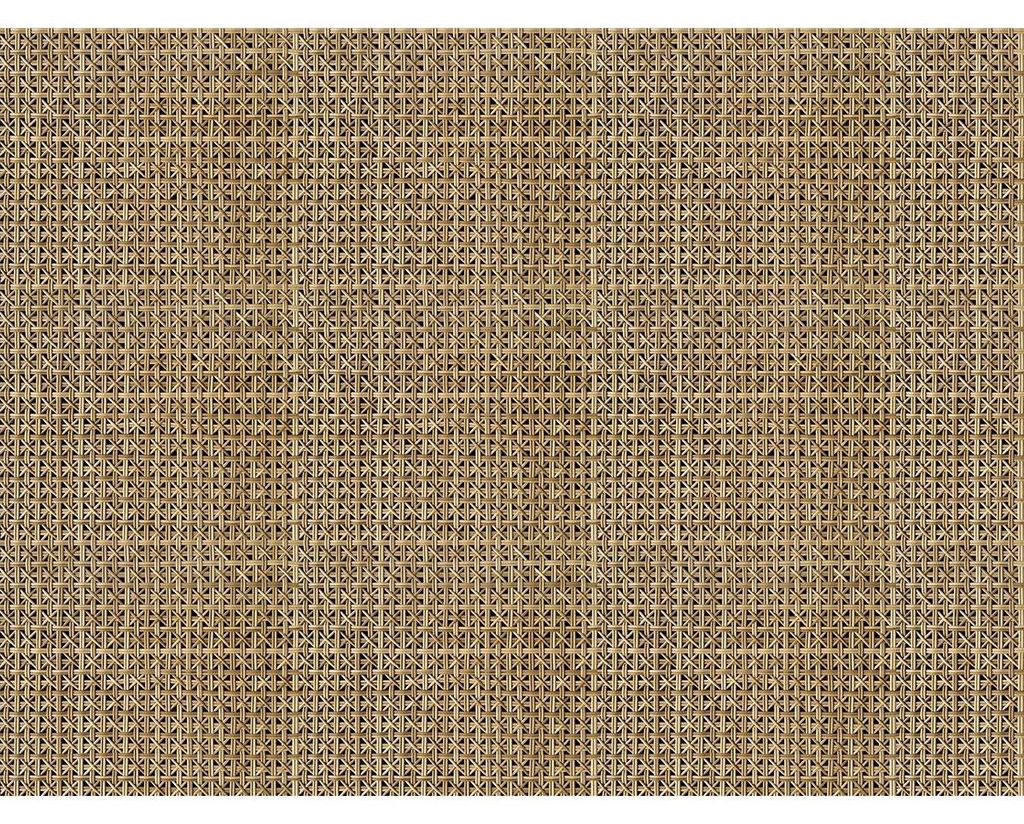 Vinyl-Klebetapete als Meterware – Kopfteil-Wandaufkleber – Waldholz Rattan – 120 x 160 cm