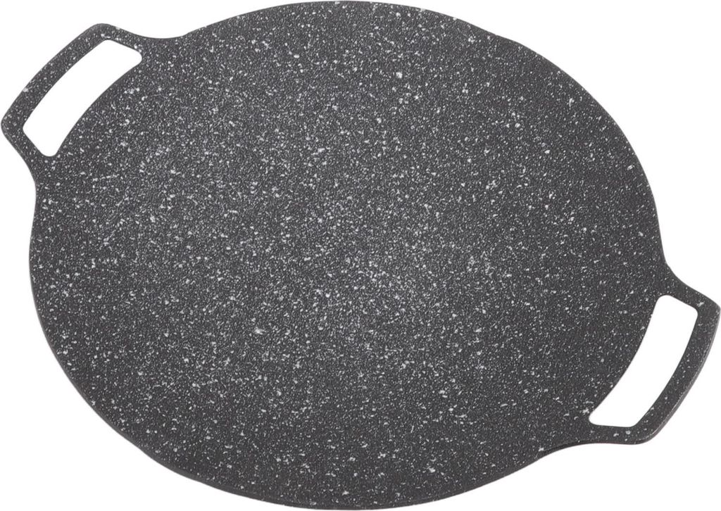 Koreanische BBQ-Platte Barbecue Grill Antihaft-Rundbratpfanne für Home Outdoor Herd Gas Typ 33cm