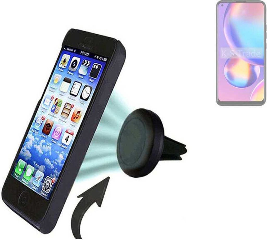 K-S-Trade Kompatibel mit BLU G51S Auto Handy Halterung KFZ Halter Lüftungsgitterhalterung Air Vent mount Smartphone Halter