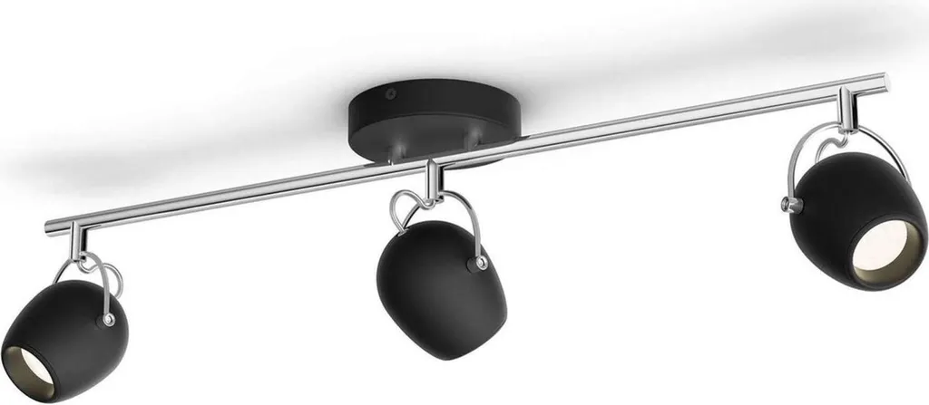 Plafonnier LED Philips Rivano : Éclairez les Coins Sombres 3 Spots Gris