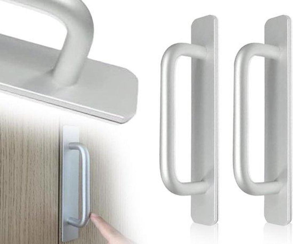 Aluminium Balkondeurgreep 2er Set für Außen - 150 mm - Silber