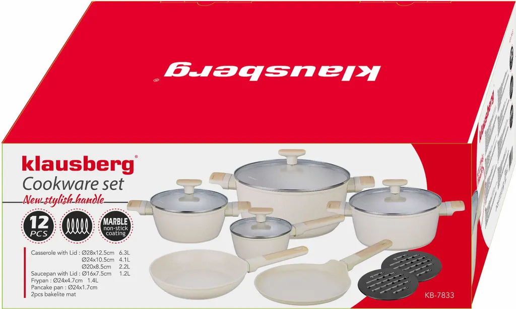 Klausberg set di pentole KB7833 - 27