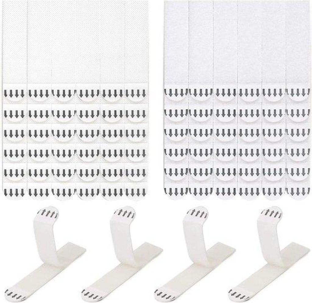 Weißer selbstklebender Bildhänger 36 Stück 19x92mm